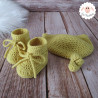 Bonnet et chaussons en laine mérinos