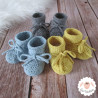 Bonnet et chaussons en laine mérinos