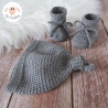 Bonnet et chaussons en laine mérinos