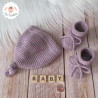 Bonnet et chaussons en laine mérinos