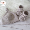 Bonnet et chaussons en laine mérinos