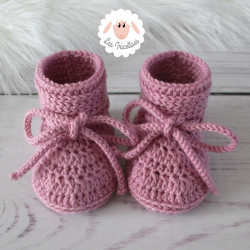 Chaussons bébé en laine mérinos