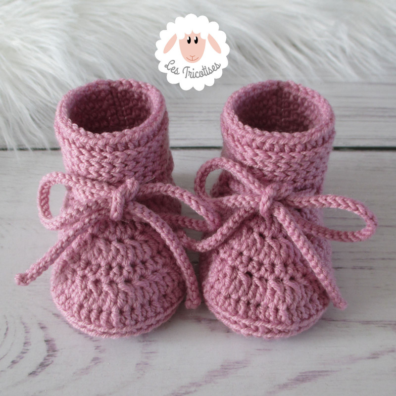 Chaussons bébé en laine mérinos