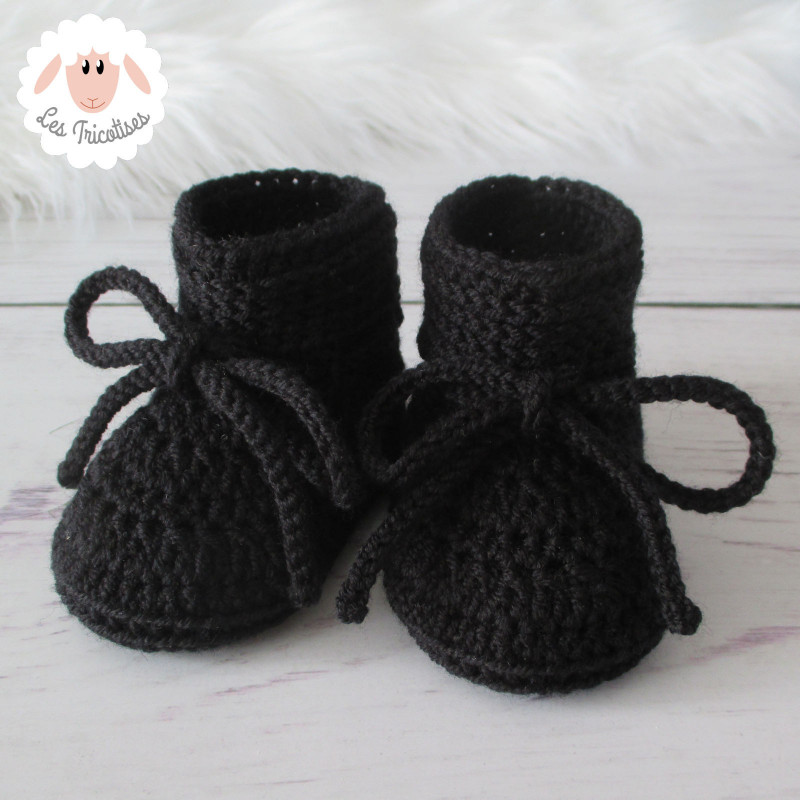 Chaussons bébé en laine mérinos