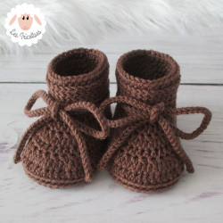 Chaussons bébé en laine mérinos