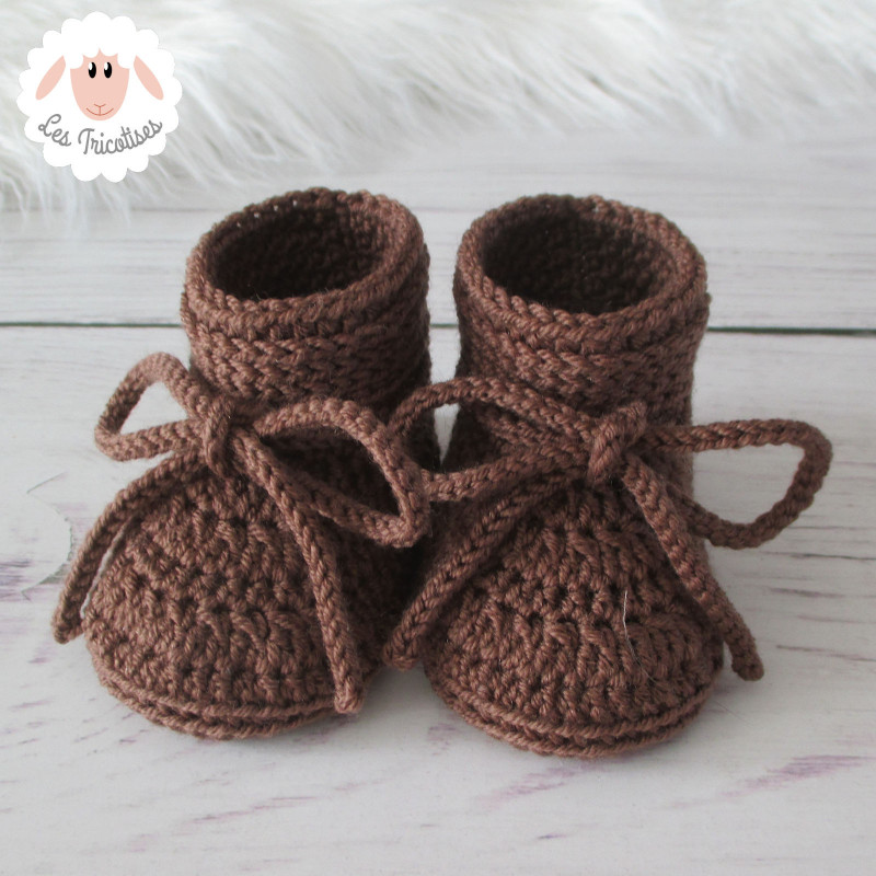 Chaussons bébé en laine mérinos
