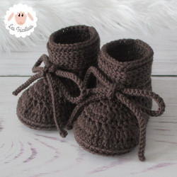 Chaussons bébé en laine mérinos