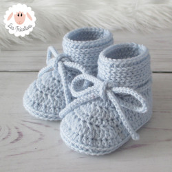 Chaussons bébé en laine mérinos