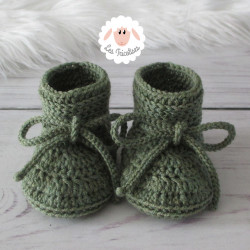 Chaussons bébé en laine mérinos