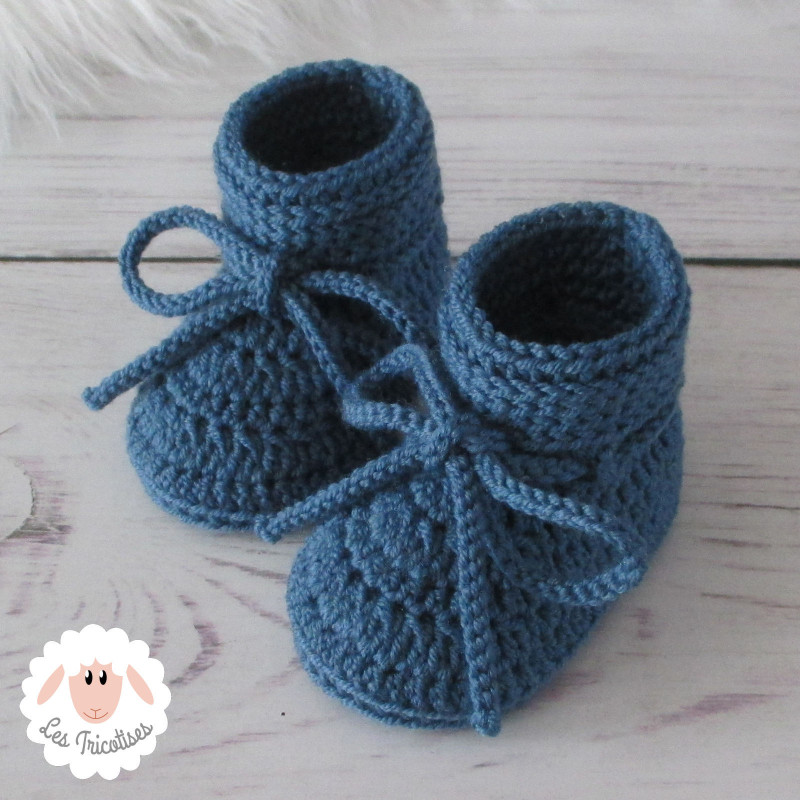 Chaussons bébé en laine mérinos