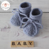 Chaussons bébé en laine mérinos