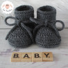 Chaussons bébé en laine mérinos