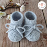 Chaussons bébé en laine mérinos