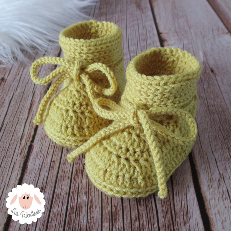 Chaussons bébé en laine mérinos
