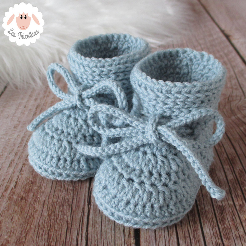 Chaussons bébé en laine mérinos