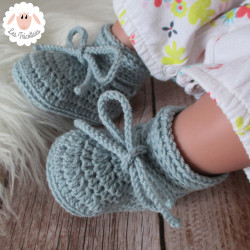 Chaussons bébé en laine mérinos