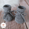 Chaussons bébé en laine mérinos