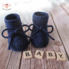 Chaussons bébé en laine mérinos