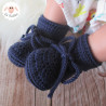 Chaussons bébé en laine mérinos