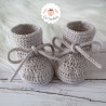 Chaussons bébé en laine mérinos