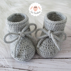 Chaussons bébé en laine mérinos