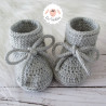 Chaussons bébé en laine mérinos