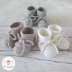 Chaussons bébé en laine mérinos
