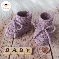 Chaussons bébé en laine mérinos