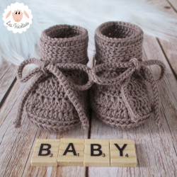 Chaussons bébé en laine mérinos