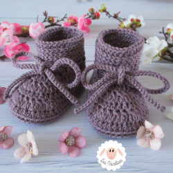 Chaussons bébé en laine mérinos
