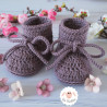 Chaussons bébé en laine mérinos