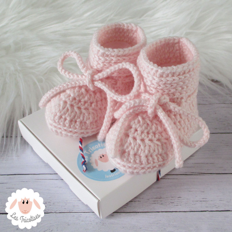 Chaussons bébé en laine mérinos