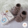 Chaussons bébé en laine mérinos